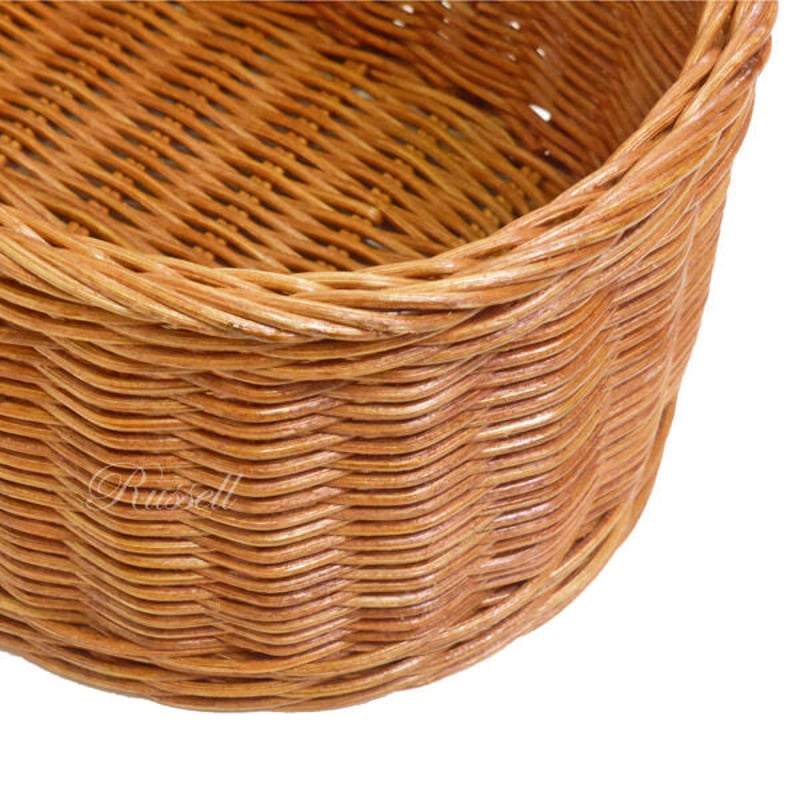 収納かご  古道具 型番252 籐かごバスケット 整理収納カゴ 子物入れ ハンドル付 手提げ