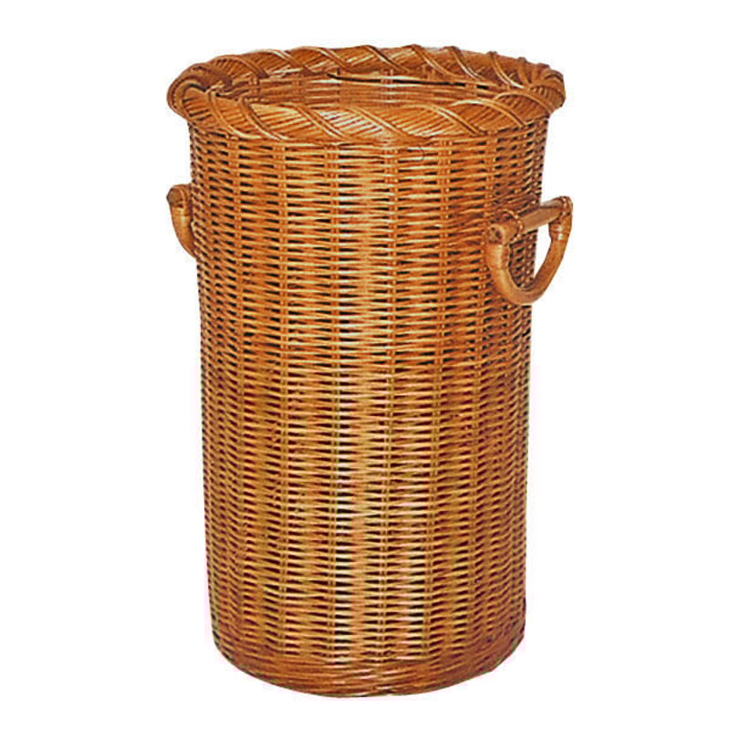 型番158（158） 籐かごバスケット 縦長 籐くず入れ 大容量
