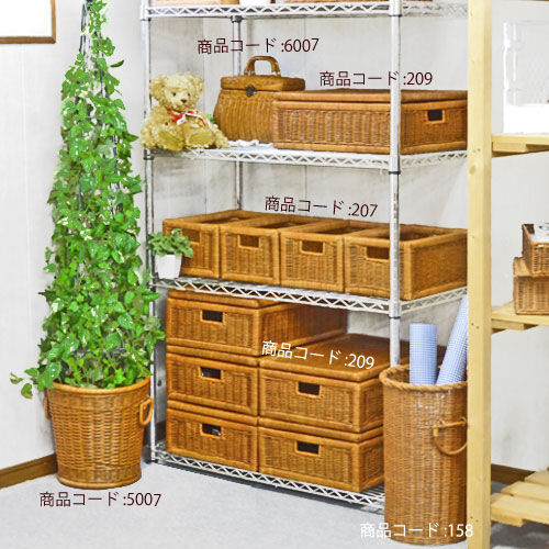 大きな籐かご ラタン 収納家具 さえら 大きな籐かご ラタン 収納家具 さえら ラタン バスケット3個組