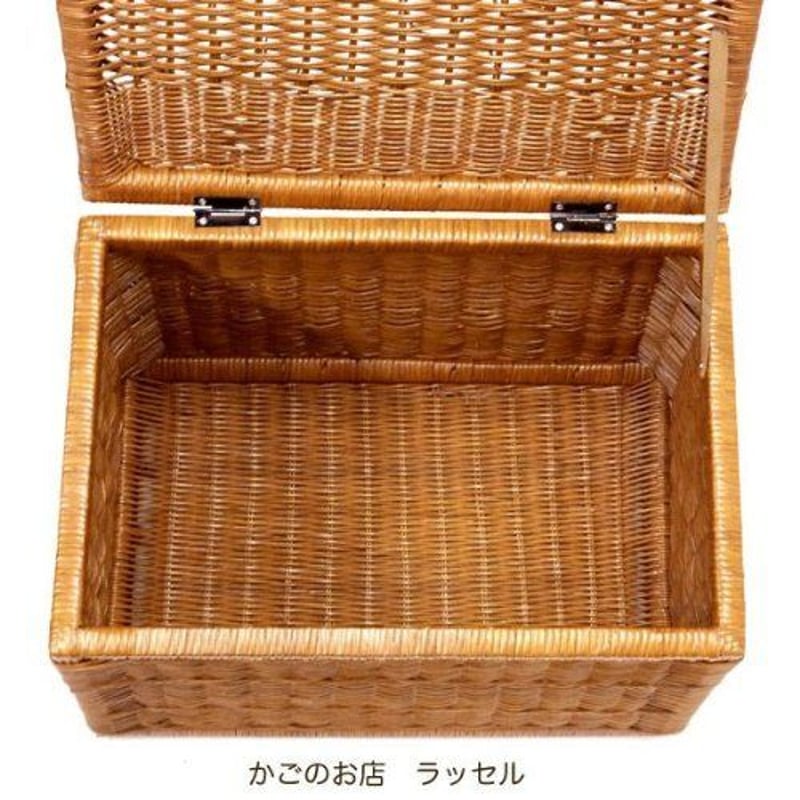 ☆美品☆かご ラッセル Russell ハート型バスケット ブラウン 【楽天