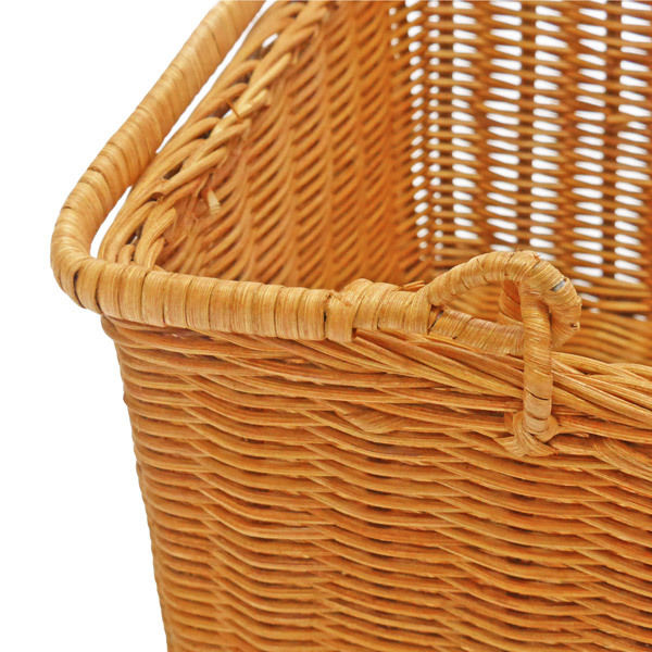 型番618（Mサイズ）籐かご ラタンバスケット ピクニックバスケット