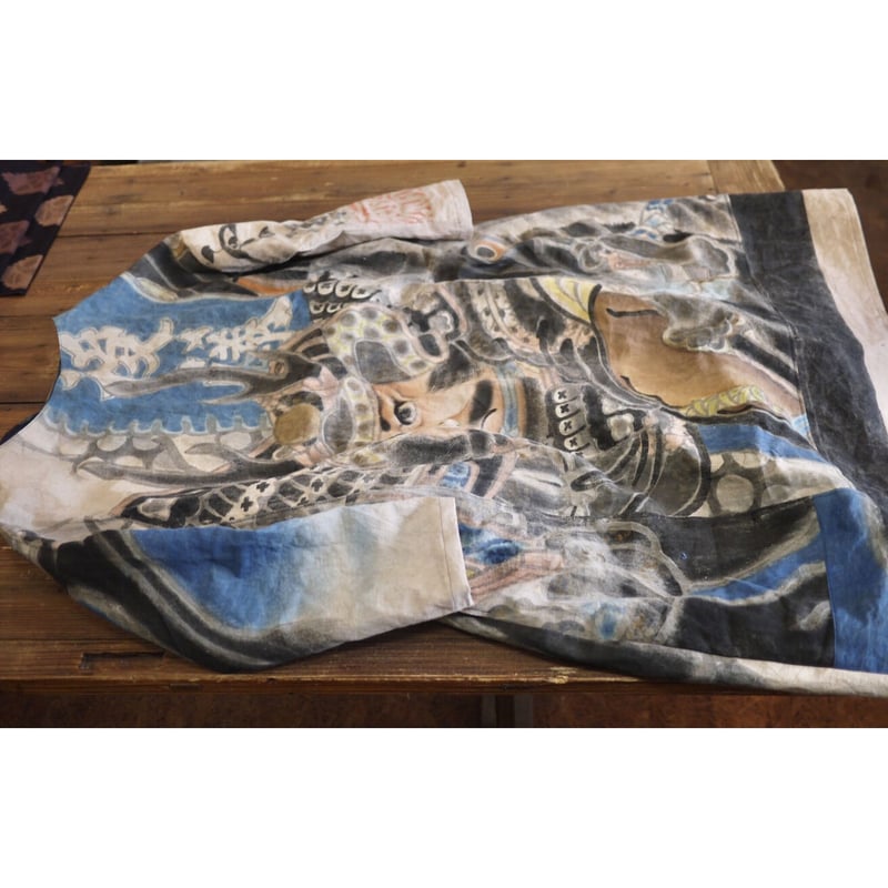 幟旗柿渋染ワンピース | お日柄洋裁店*littlepig 幟旗柿渋染ワンピース | お日柄洋裁店*littlepig