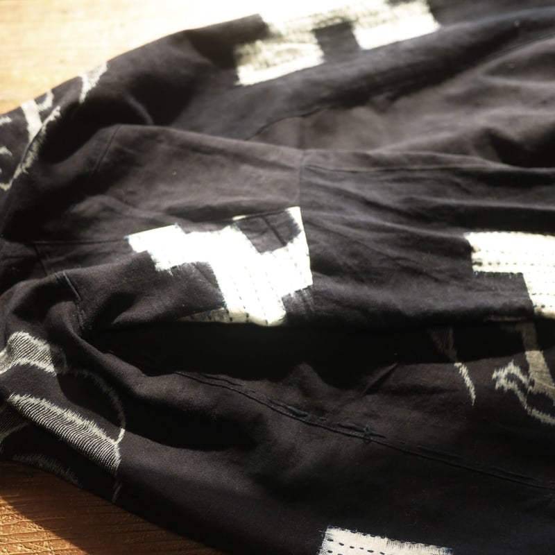 古布絵絣コクーンワンピース