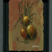 写実画 増本憲樹【信楽の椿】肉筆油彩画 写実画 増本憲樹【信楽の椿