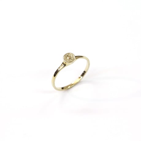 CAV-R02-GOLD/Carve Diamond Ring/カーブダイヤモンドリング
