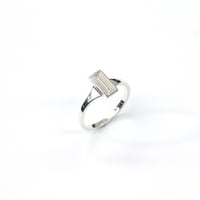 CAV-R03-SILVER/Carve Baguette Ring/カーブバゲットリング