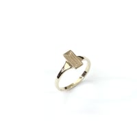 CAV-R03-GOLD/Carve Baguette Ring/カーブバゲットリング
