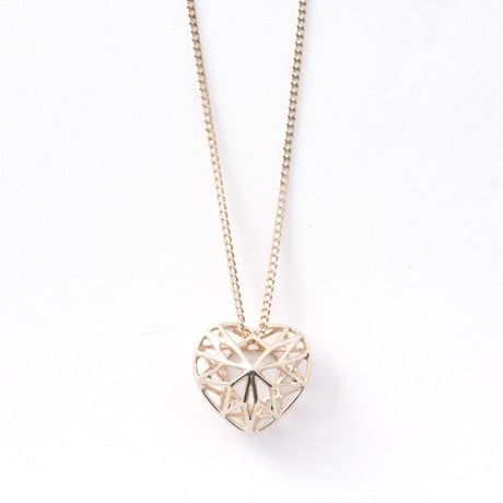 LIJ-N03S-PINKGOLD/Line Heat Pendant/ラインハートペンダント