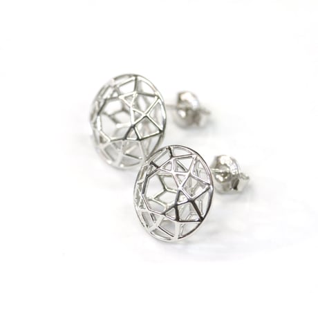LIJ-E01S-SILVER/Line Diamond Pierce/ラインダイヤモンドピアス