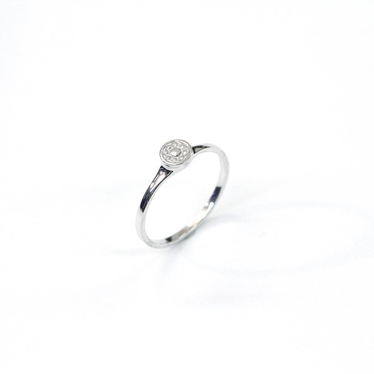CAV-R02-SILVER/Carve Diamond Ring/カーブダイヤモンドリング