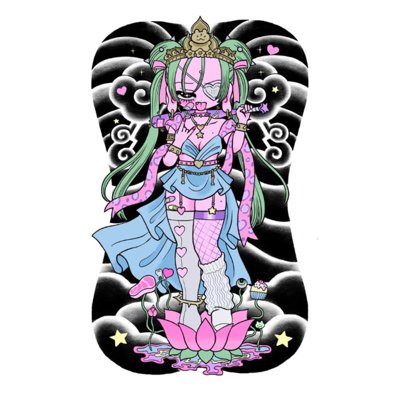 ギャル菩薩T（ホワイト） | 来夢来人