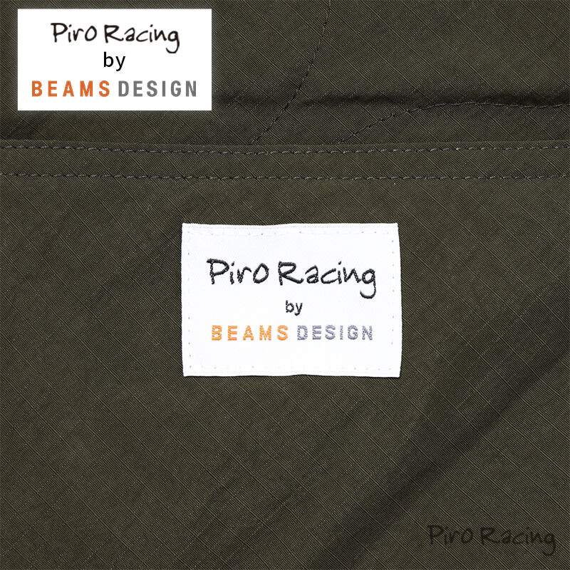 Piro Racing by BEAMS DESIGN リバーシブルダウンポンチョ ピロレーシ...