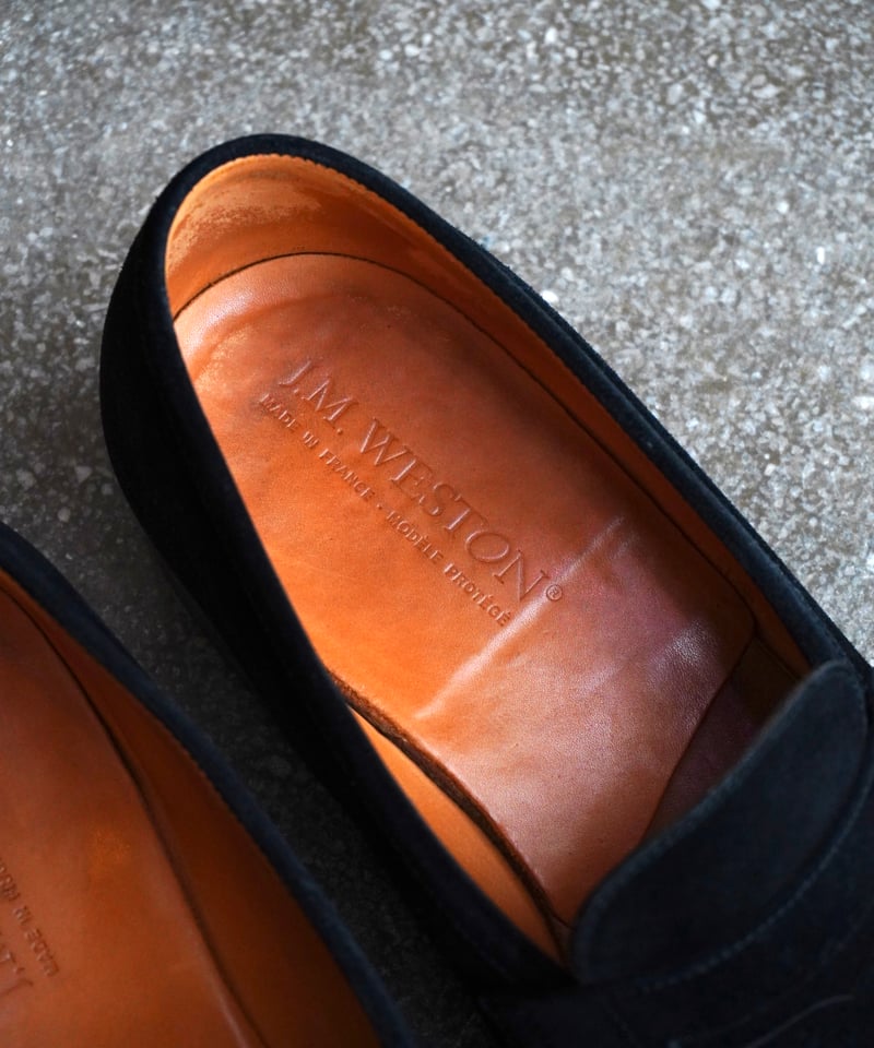J.M.WESTON】Signature loafer#180 Black Suede 7 J.M.WESTON】Signature loafer#180 Black Suede 7