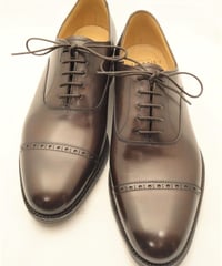 Joseph Cheaney  / WILBARSTON / Punched Cap Toe Shoes / Mocha Brown