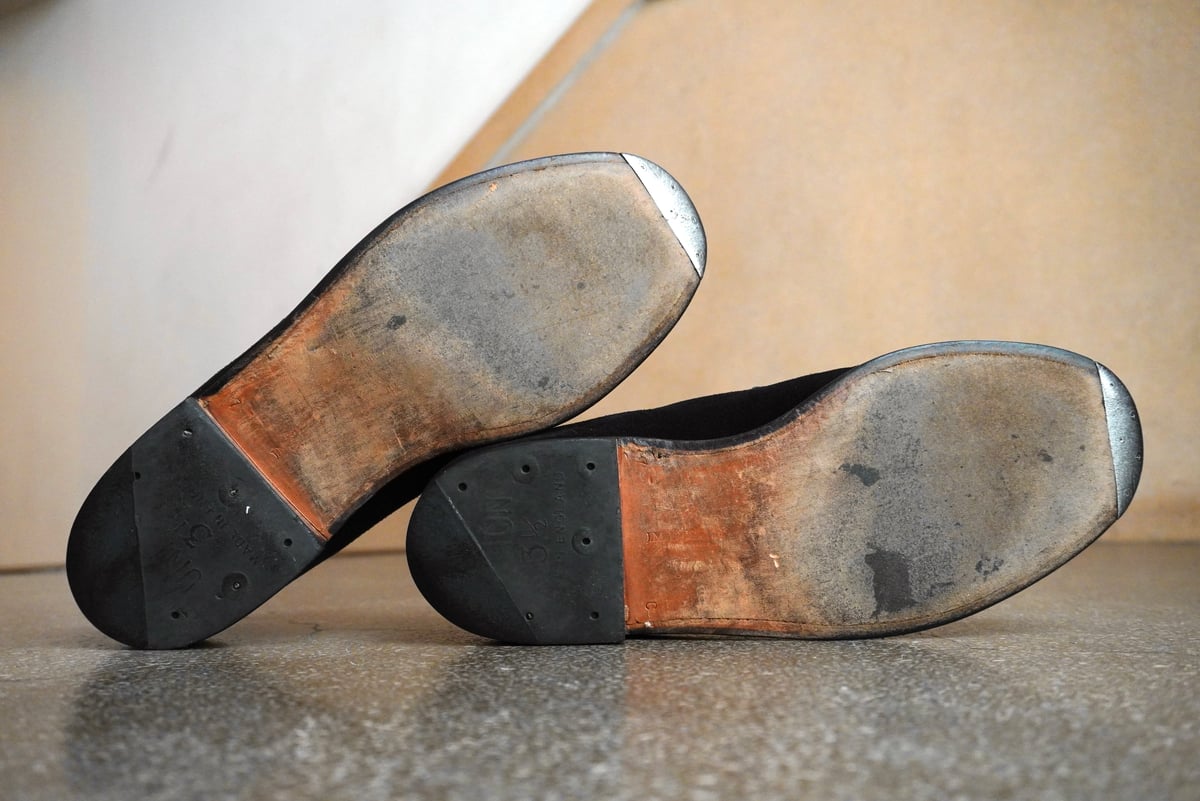 J.M.WESTON】Signature loafer#180 Black Suede 7 J.M.WESTON】Signature loafer#180 Black Suede 7