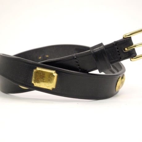 Martin Faizey × UW / Bridle Leather  Studded Belt