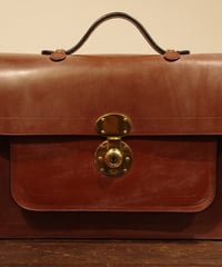Rutherfords / Satchel With 806 Lock  / Large /Chestnut