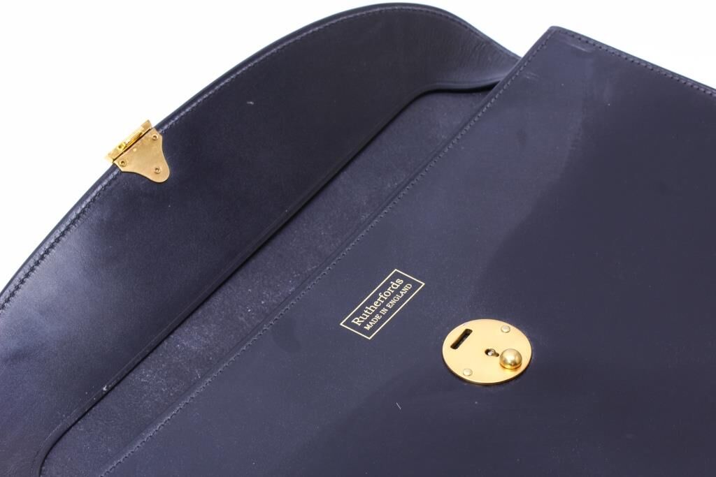 Rutherfords 無 Folio Case ネイビー サイズM