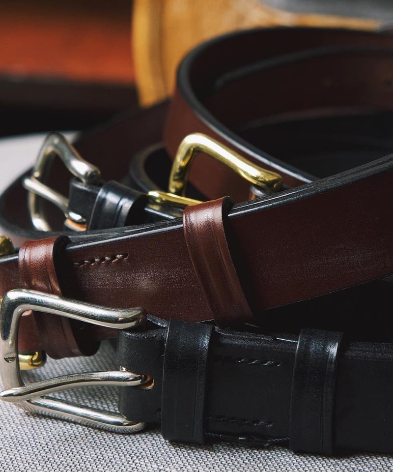 Martin Faizey × UW / Saddle Leather Belt / 1.25