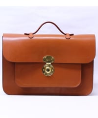 Rutherfords / Satchel With 806 Lock  / Large /Ginger