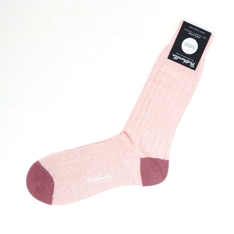 Pantherella / Cotton x Linen Socks / Pale Pink