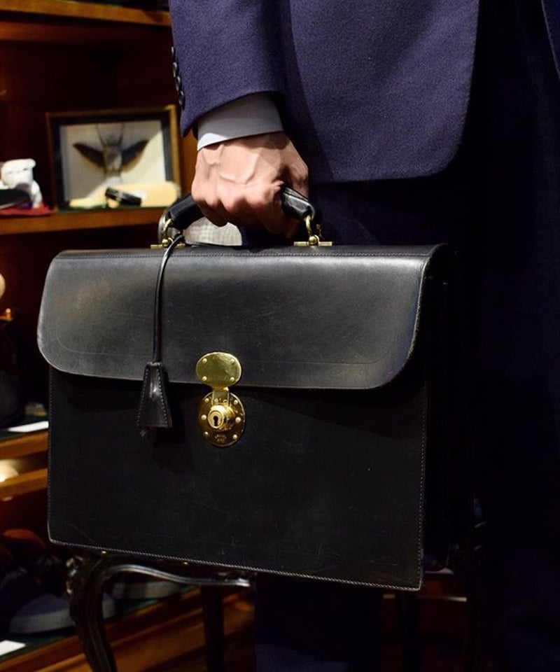 ラザフォード ブリーフケース ブライドルレザー フラップオーバー