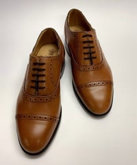 19.10 Rejected Tricker's /  Brown / Semi Brogue Oxford / Leather  Sole / Size 6H