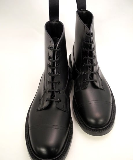 Tricker's × UW / Imitation Cap Country Boots / Black