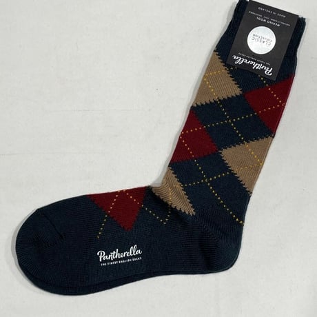 Pantherella / Argyll Wool Socks / Racing Green