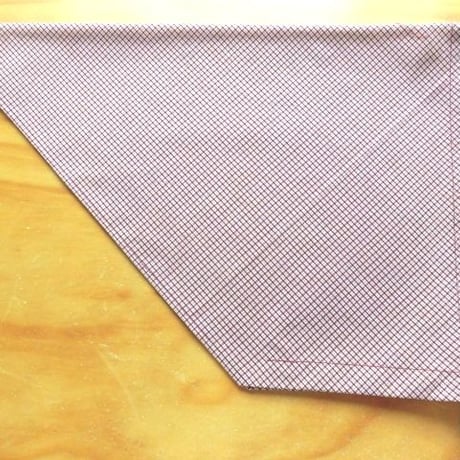 三角巾・52ｃｍ～／赤チェック【san178】