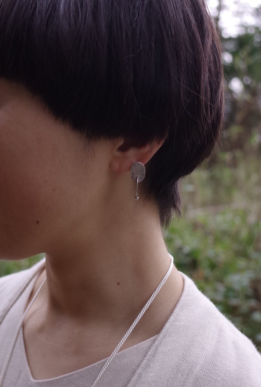 skygray❤️ 14kgfピアス HEART MOON PIERCED EARRINGS(2JP0965)K10 ピアス｜スター