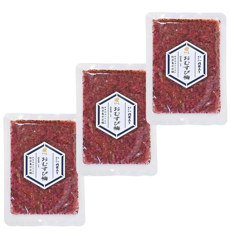 すや亀３パック 紫蘇（しそ）と塩のカリカリきざみ梅漬 無着色 おむすび梅85g3pおにぎりの具 カリカリ梅