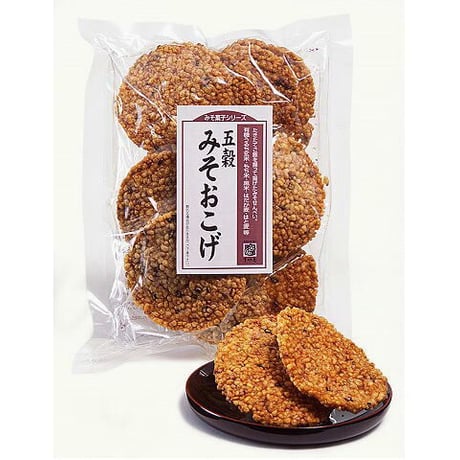 3袋 善光寺門前 酢屋亀の五穀みそおこげ 五穀のつぶつぶ揚げ煎餅 味噌味 みそ味