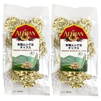 ２パック ALISHAN アリサン オーガニック 有機 ムング豆チップス 緑豆 ノンフライ