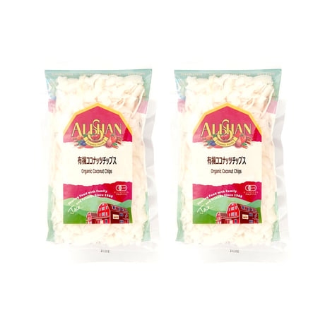 ２パック Alishan アリサンオーガニック 有機ココナッツチップス ドライフルーツ お菓子作り