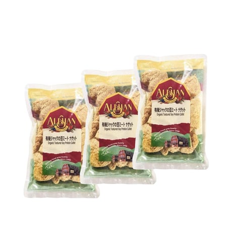 【送料無料】【3パック】オーガニック 有機大豆 ベジタリアン ジャックの豆ミート ナゲット 大豆ミート 代替肉