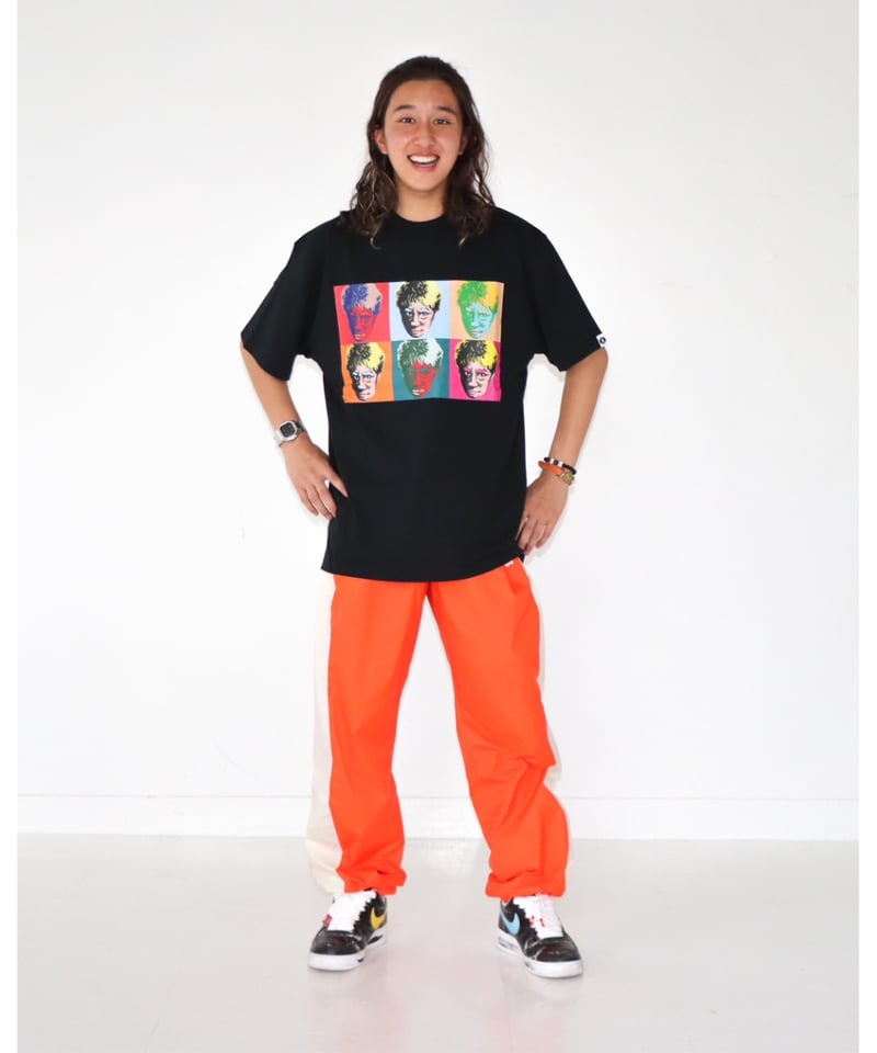 A0025-081】□6FACEs□S/S TEE□ブラック | SAPEur