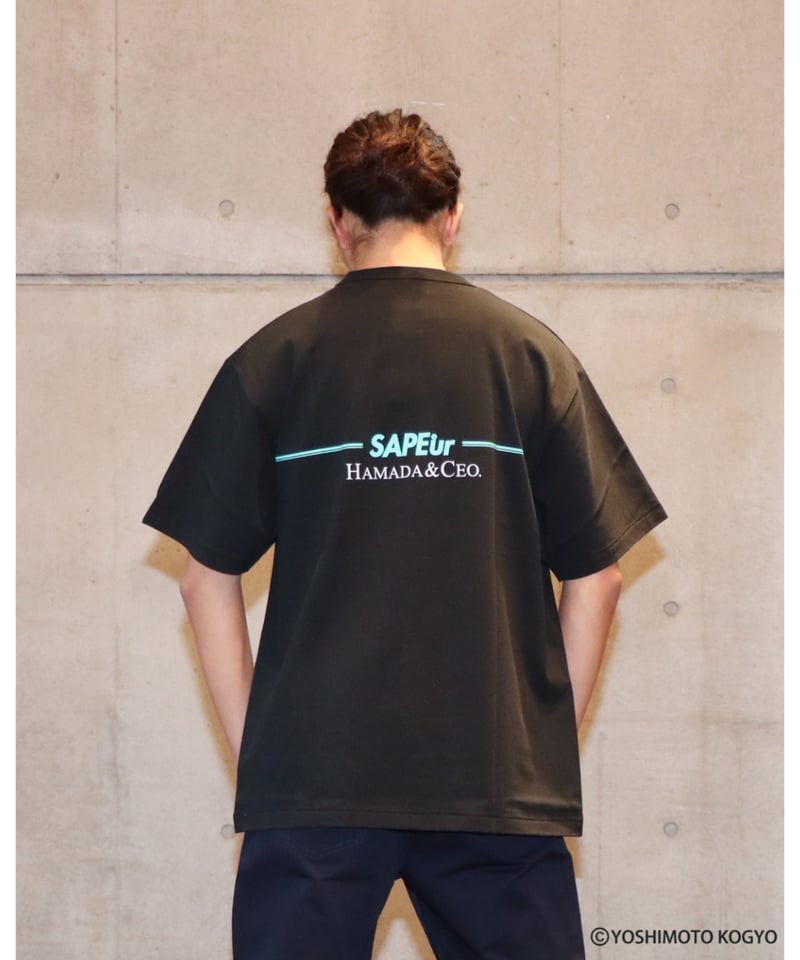 A0026-124】□HAMADA＆CEO□S/S TEE□ブラック | SAPEur