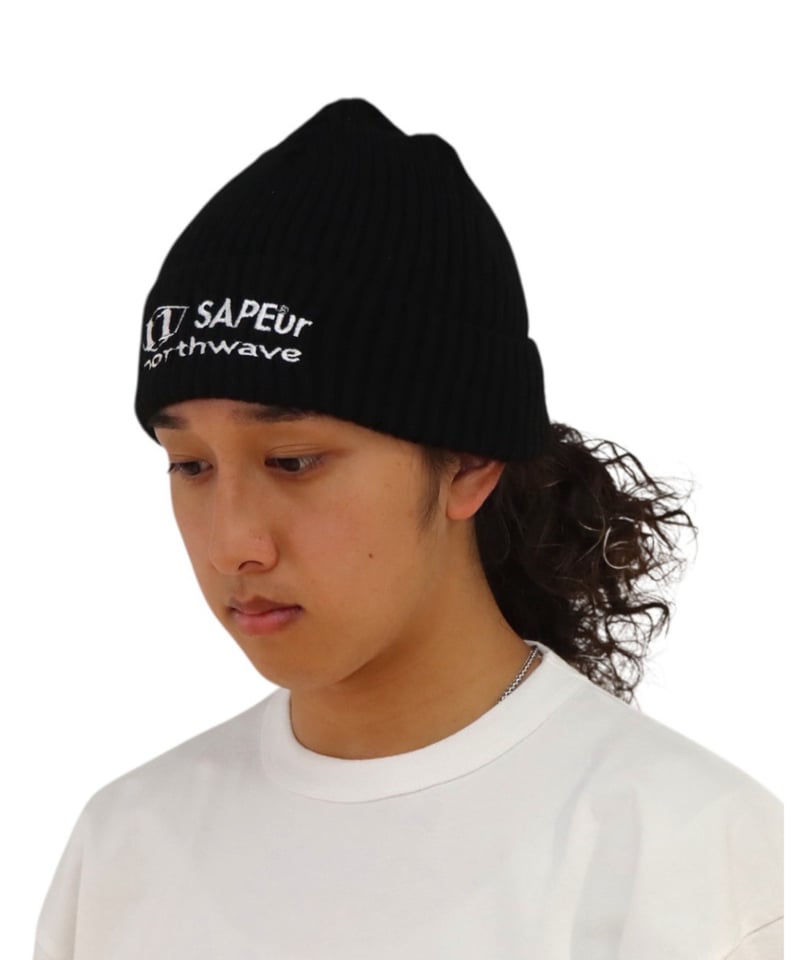 A0026-171】NORTHWAVE×SAPEUR KNIT CAP□ブラック | SAPEur