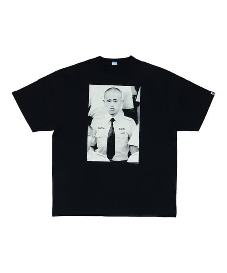 【A0026-128】■若かりしCEO■S/S TEE■ブラック