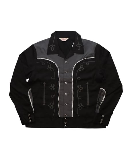 【A0025-345】■WESTERN BOLEROSHIRT■ブラック