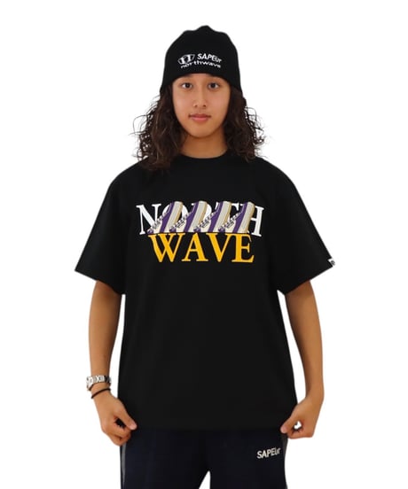 【A0026-043】■NORTHWAVE×SAPEUR WAVE■S/S TEE■パープル/ブラック