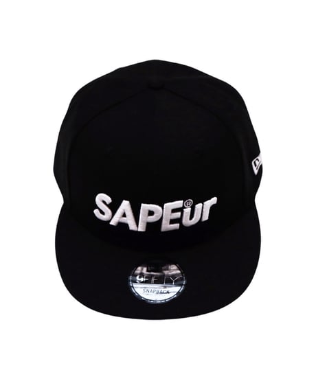 【A0025-329】■NEW ERA×SAPEur■スナップバックCAP■ブラック