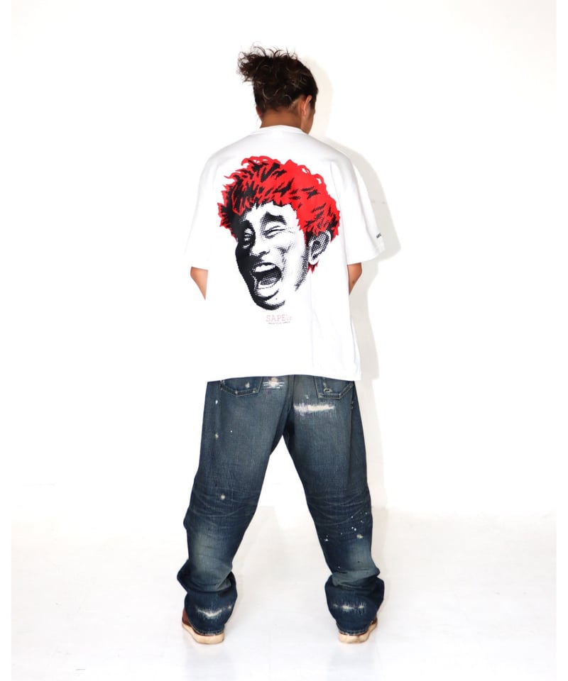 A0025-280】□LEGEND SMILE HEAD□S/S TEE□ホワイト | SA