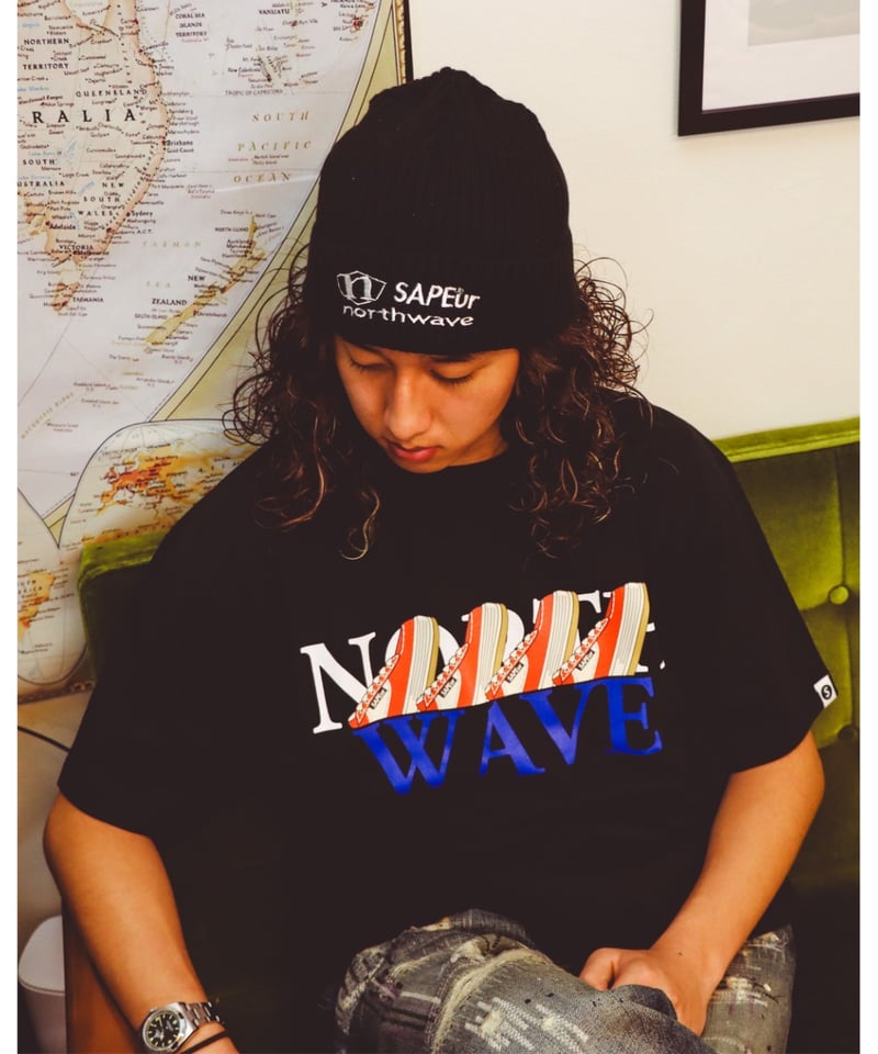 A0026-171】NORTHWAVE×SAPEUR KNIT CAP□ブラック | SAPEur