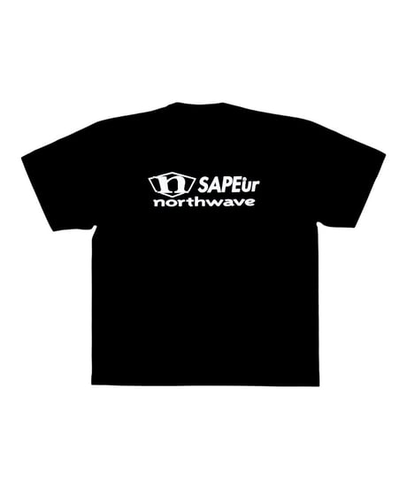 【A0026-039】■NORTHWAVE×SAPEUR WAVE■S/S TEE■オレンジ/ブラック