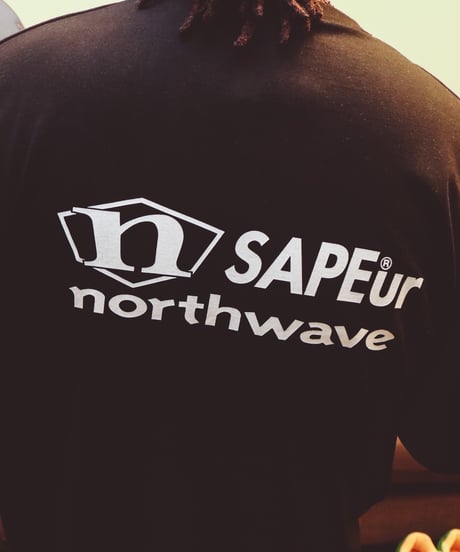 【A0026-055】■NORTHWAVE×SAPEUR MONSTER■S/S TEE■パープル/ブラック