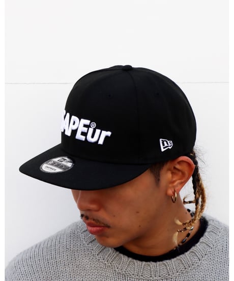 【A0025-329】■NEW ERA×SAPEur■スナップバックCAP■ブラック