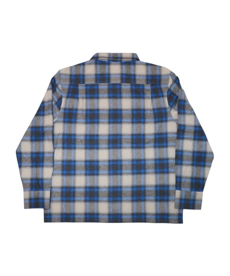 【A0025-239】■SNVG■OMBRE CHECK SHIRT■ブルー