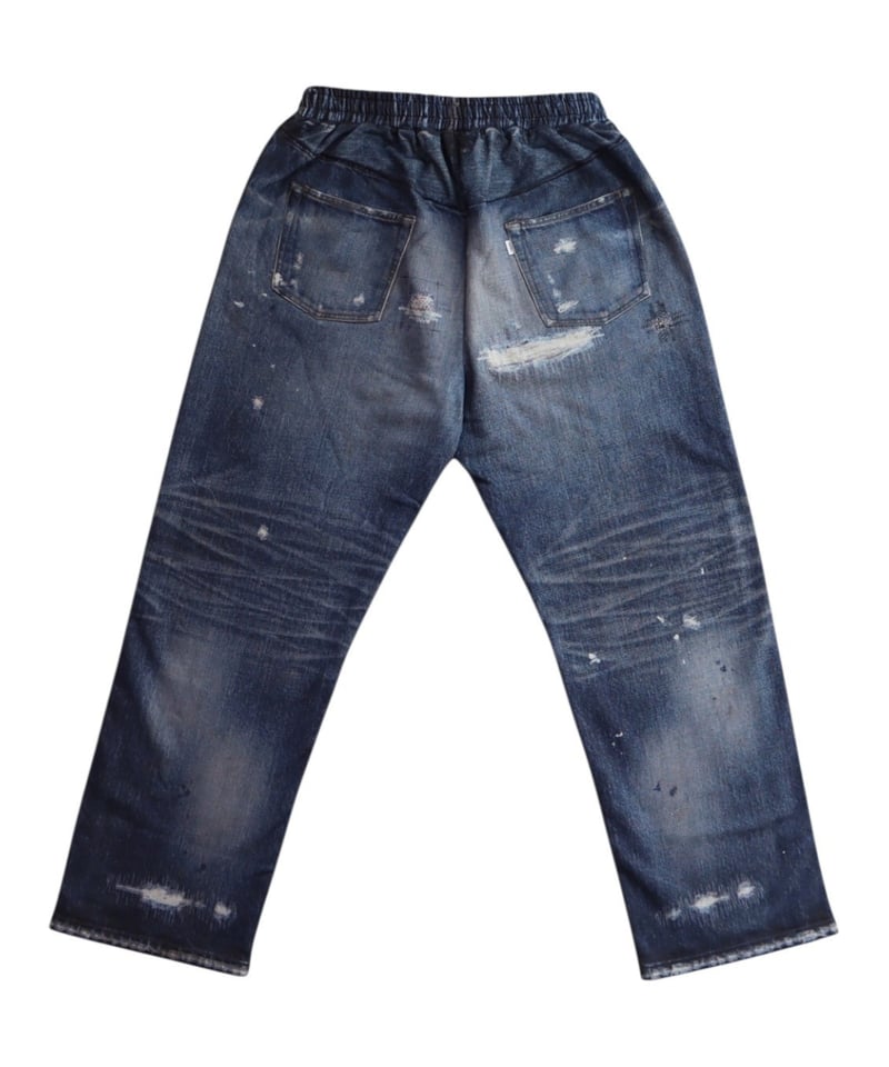 Sapeur lot.5550XXデニム転写スウェットパンツ SAPEUR サプール SWEAT PANTS Lot.5550xx転写 デニム スウェット